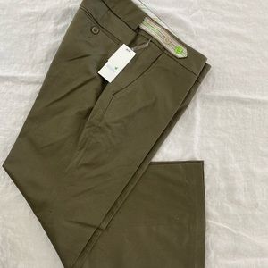 Birdie Golf Pants Capri Khaki/Army Green Athletic Pants Adjustable Waist‎ Sz 4
